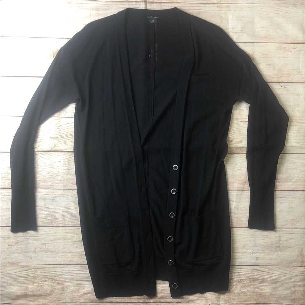 Club Monaco 100% wool Black Long‎ Sweater